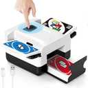 Automatic Card Shuffler Rechargeable Playing Cards for UNO,Skip-Bo,Pokemon,Phase 10 Blackjack Longer Lasting 2 Deck Card Shuffler Machine for Home Party Card Games