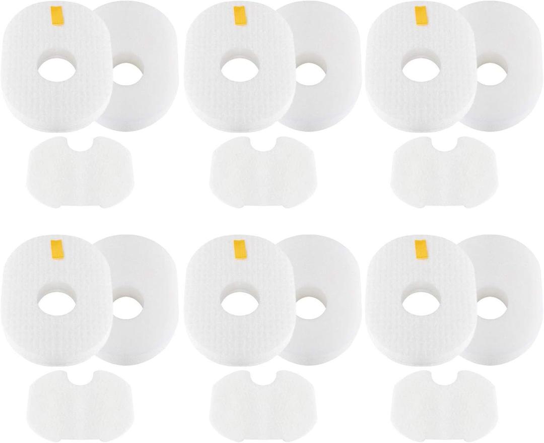 Colorfullife 6 Pack HV300 Replacement Filters for Shark Rocket HV300, HV300W, HV301, HV302, HV303, HV305, HV308, HV310, UV450, 6 Foam + 6 Felt Filters and 6 Post-filters, Replaces Part XFFV300