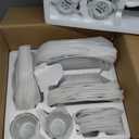 VEWEET 30 PCS Ceramic Dinnerware Sets for 6, Pink Floral Dish Set, ANNIE