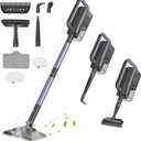 Lightweight Steam Cleaner, 6 in 1 Steam Mop with 2 Washable Microfiber Pads, 400ML Removable Tank, 23FT Power Cable, Detachable Steam Mop Cleaner for Hardwood Floors, Tile, Laminate(Grey)