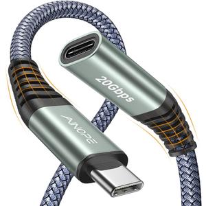 AINOPE USB C Extension Cable,6.6FT+3.3FT