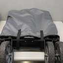 Mac Sports Collapsible Outdoor Utility Wagon with Folding Table and Drink Holders, Gray