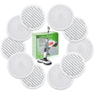 10 Pack Steam Mop Replacement Pads for Shark S8001 S7001 S7201 S7000AMZ S8201 Steamer Mop Washed Pad Repeatedly for All Floors Cleaning
