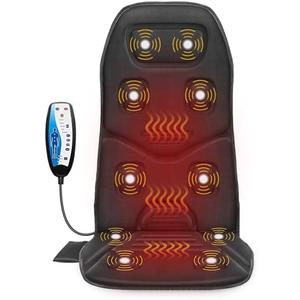 COMFIER Massage Seat Cushion Back Massager with Heat,10 Motors Vibration Chair Pad（Not Shiatsu,Rolling Massage,Chair Massager for Office/Home(Not for Car)