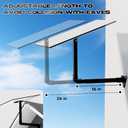 Starlink Gen 3 Wall Mount Kit, Adjustable Heavy Duty Long Wall Mount Extension for Standard Gen 3 Dish, Starlink Standard Mount Gen 3, Mounting Kit for Long Eave Roof & Exterior Wall Installation