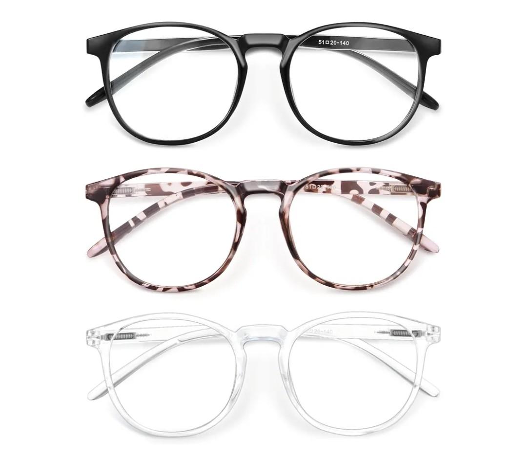 IBOANN Iconic Blue Light Glasses for Woman - Computer Glasses up to 99% Blue Light Blocking - Anti Eyestrain & UV Glare
Color: *A1 Light Black & Leopard & Transparent