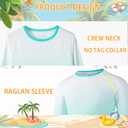 VAYAGER Boys Rash Guard Swim Shirt Long Sleeve for Kids Youth UPF+ 50 Sun Protection Rashguard Water Swimming Fishing Shirts, S 