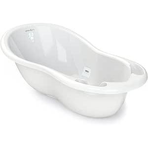 BABYLON Shuttle Bath Baby Bath+Thermometer, Large, 0-18M, White