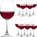 12 oz Fully Tempered Wine Glasses Set of 12, Classic Design, Durable and Scratch-resistant