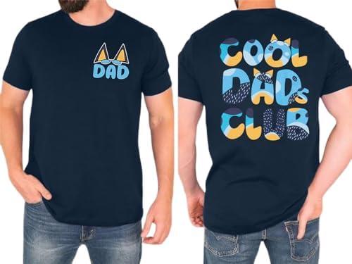 Dad Shirt Men Cool Dad Club T-Shirts Father's Day Tops Daddy Birthday Gift Tees Dads Life Clothes size 2XL