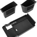 Center Console Organizer Compatible with 2020-2025 Mazda CX-30 Accessories, 2PC Armrest Tray with Driver and Front Passenger Side Door Handle Organizer Storage Pocket Insert