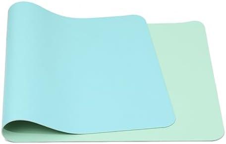 Large Leather Mouse Mats for Desk, Dual-Sided Office Laptop Desk Pad, Waterproof Table Writing Mat for Home Decor(green,120x60cm)