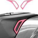 RT-TCZ for Jeep JL Side Fender Vent Decal Trim Cover for Jeep Wrangler JL JLU 2018-Present for Gladiator JT 2020-Present Pink Exterior Accessories 2pcs