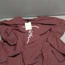 ZILIN Women's Casual Letter Print Crewneck T-Shirt Long Sleeve Tunic Tops Sweatshirt with Pockets Red, XX-Large