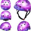 Adjustable Color Gradient Toddler Kids Bike Helmet for 3-5-8-14+Ages Girls Boys.Skateboard Bicycle Toddler Helmet 2-4 Years for Multi-Sports Cycling Scooter Inline Roller Skates Rollerblading. M Size
