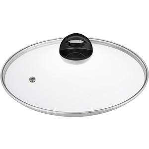 Glass Lids for Pot and Pan, 8, 9.5, 10.25, 11, 12, 12.6, 13.5, 14 Inch Tempered Replacement for Covers Kitchen Cookware, Frying Pan, Wok, Skillet (12.5 Inch)