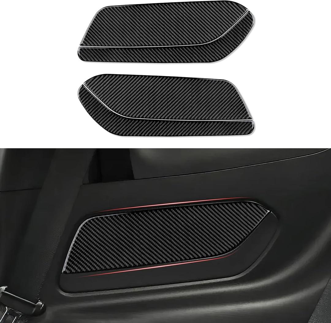 Car Carbon Fiber Decal Door Panel A Sticker Interior Trim for Ford Mustang 2024 2025 2026 Accessories