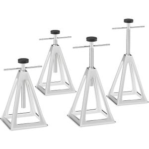 RVMATE Stack Jack 4 Pack with Cover, for RV, Camper and Trailer Stabilization, Aluminum RV stabilizer, Adjustable from 11 inch to 17 inch