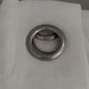 H.VERSAILTEX Linen Curtains Nickel Grommet Natural Linen Semi-Sheer Curtains 2 Panels Privacy Added Premium Soft Rich Material Drapes for Bedroom/Living Room - 52x54 - Inch - Pure White