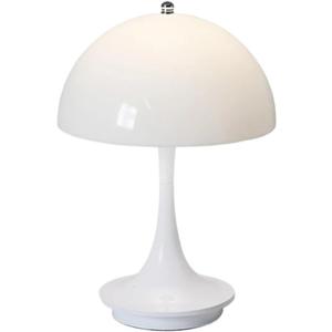 Table Lamps 3 Colors Dimming ABS Portable LED Decoration for Night Light Simple Modern Rechargeable(White)