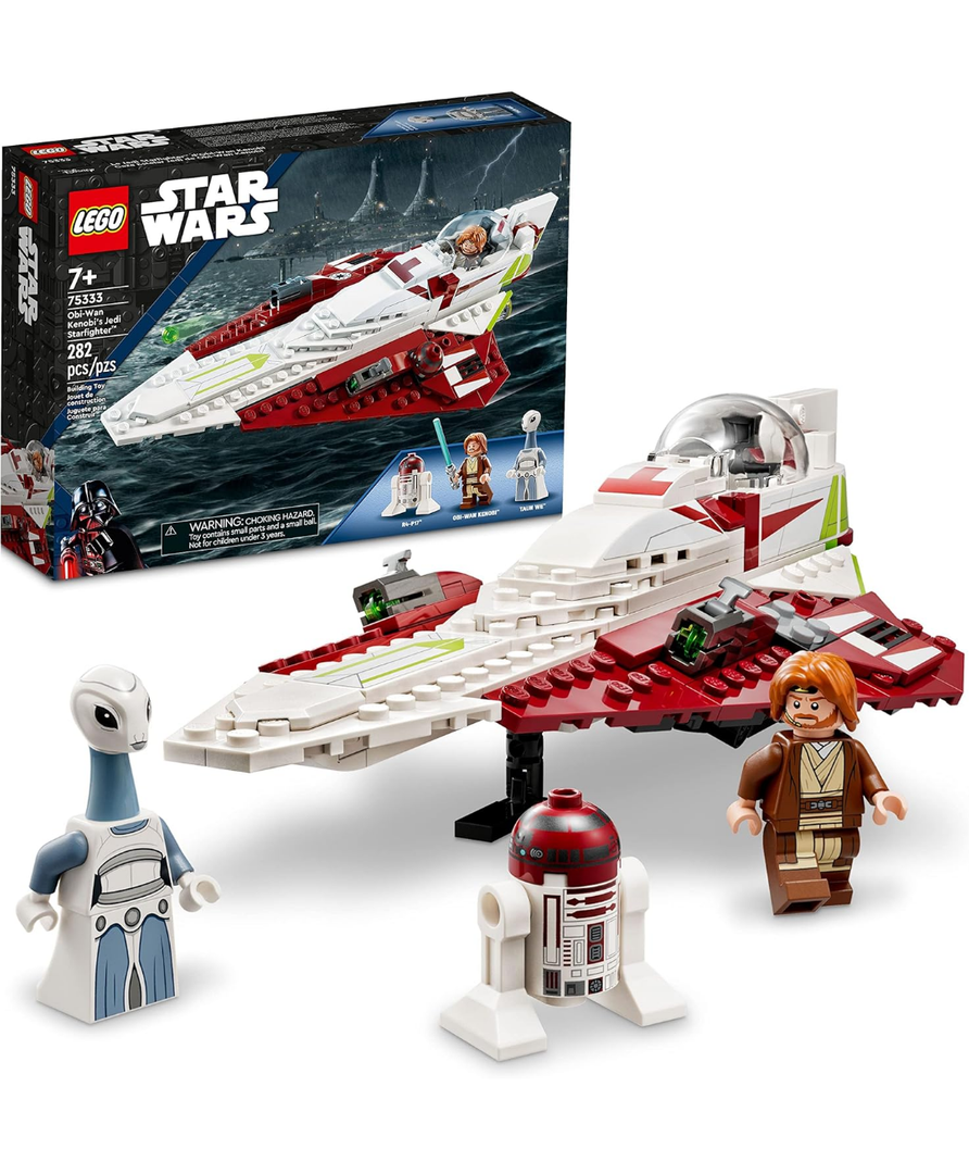 LEGO Star Wars OBI-Wan Kenobi's Jedi Starfighter 75333 Building Toy Set - Features Minifigures, Lightsaber, Clone Starship from Attack of The Clones, Great Gift for Kids, Boys, and Girls Ages 7+
6K+ bought in past month