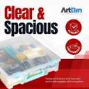 ArtBin Super Satchel 1 Compartment Box Clear Craft Organizer Storage Case