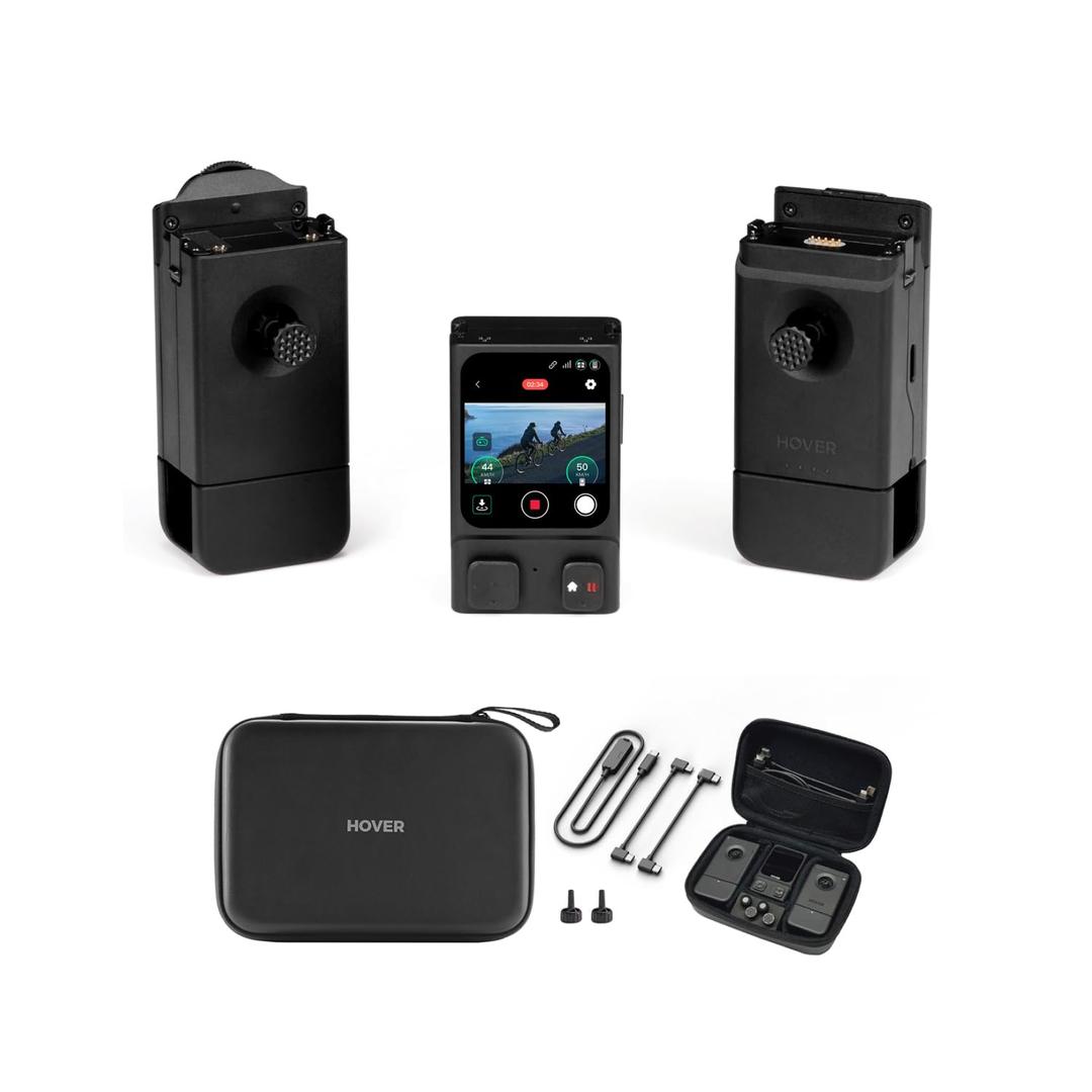 HOVERAir Beacon & Joystick Set  Lightweight Motion Controller with Real-Time Display and Safe Flight Features for Cycling, Travel, and Outdoor Filming