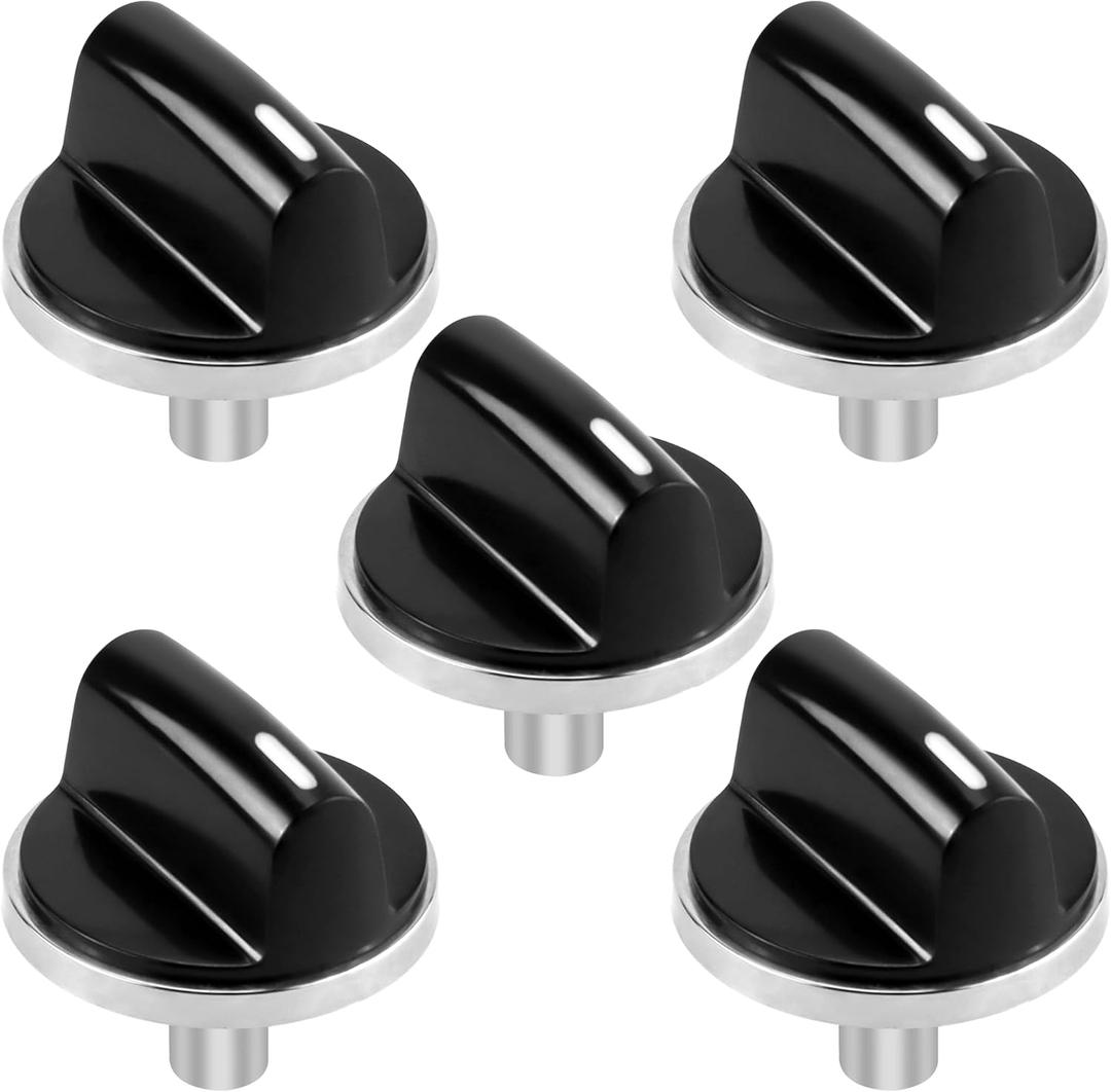 AMI PARTS 00650847 Knobs Cooktop Stove Knobs Fit for Bosch Stove Knob, Replace 00650847 650847 1999734 AH3480601 Range Oven Gas Stove Knob (5 pcs)