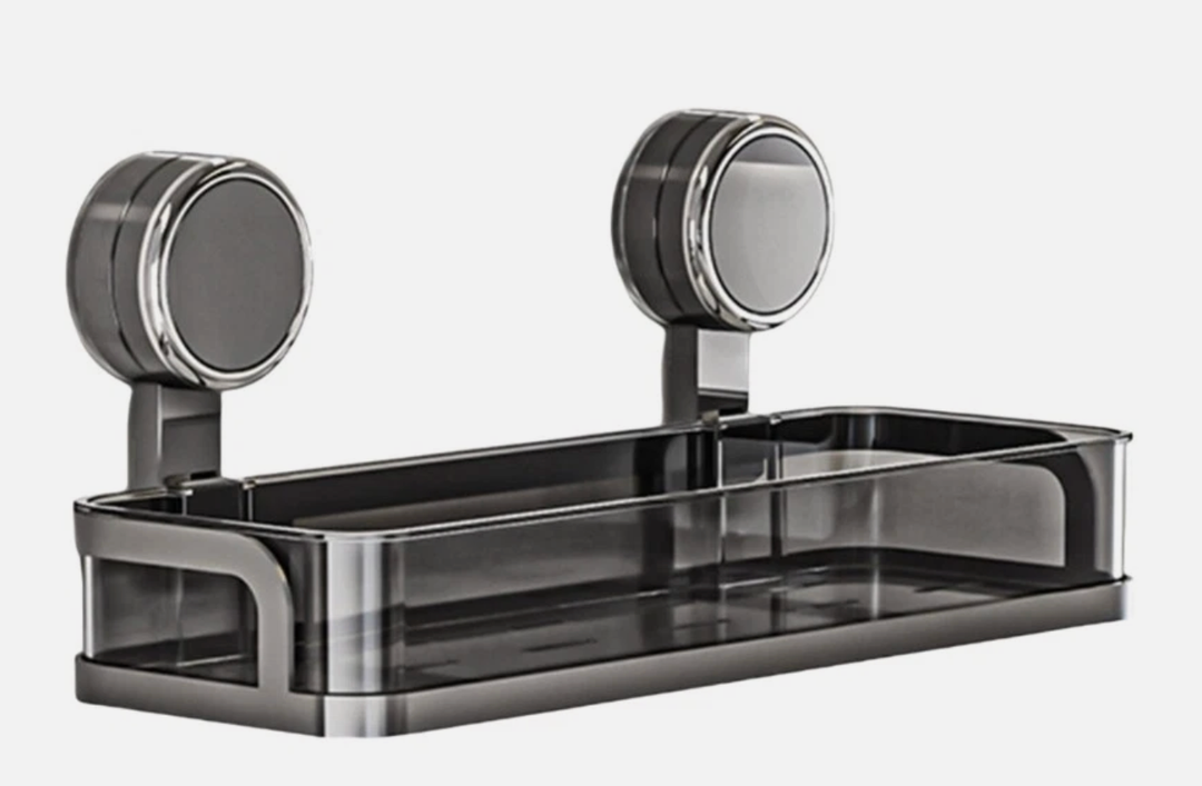 Sturdy Suction Shelf Storage Rack For Bathrooms Kitchens And Bedrooms