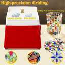 Glass Grinder for Stained Glass, Mini Portable Stained Grinder Tool with 5/8" Grinder Bits, for Glass Processing Arts and Decoration, Glass Grinder Machine