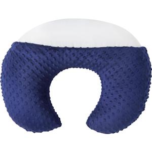 Nursing Pillow and Positioner Breastfeeding and Bottle Feeding, Propping Baby, Tummy Time, Sitting Support for Baby Boys Girls, with Removable dots Cover (Estate Blue) (22 X 17.7 X 5.9 Inch)