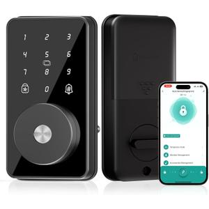Smart Lock, 4-in-1 Keyless Entry Door Lock for Front Door, 6 Digital Code Door Lock with Keypad, Bluetooth Smart Deadbolt, App Control