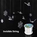 LUSTEMBER Fishing Wire, 1640 ft Clear Fishing Line, Strong Invisible String for Hanging Decorations, Balloons, Crafts, Jewelry Making, Beading, Bracelets and Necklaces
