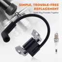 Hipa 593872 Ignition Coil Armature Magneto for BS 593381 799582