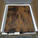 4 Tier Tall Wooden Bookshelf with Storage - Small Bookcase for Small Spaces, Shelf for Living Room, Office, Bedroom, Kitchen - Industrial Retro Brown Book Shelf