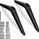 Base Stand for TCL Smart Tv - 28" 32" 40" 43" 49" 50" 55" 65" 32S305 32S301 40S344 43S455 43S446 43S435 49S403 49S425 50S421 50S450R 50S405 55S425 32S325 32S303 with Manual, Easy to Install (Black+Exact Holes)