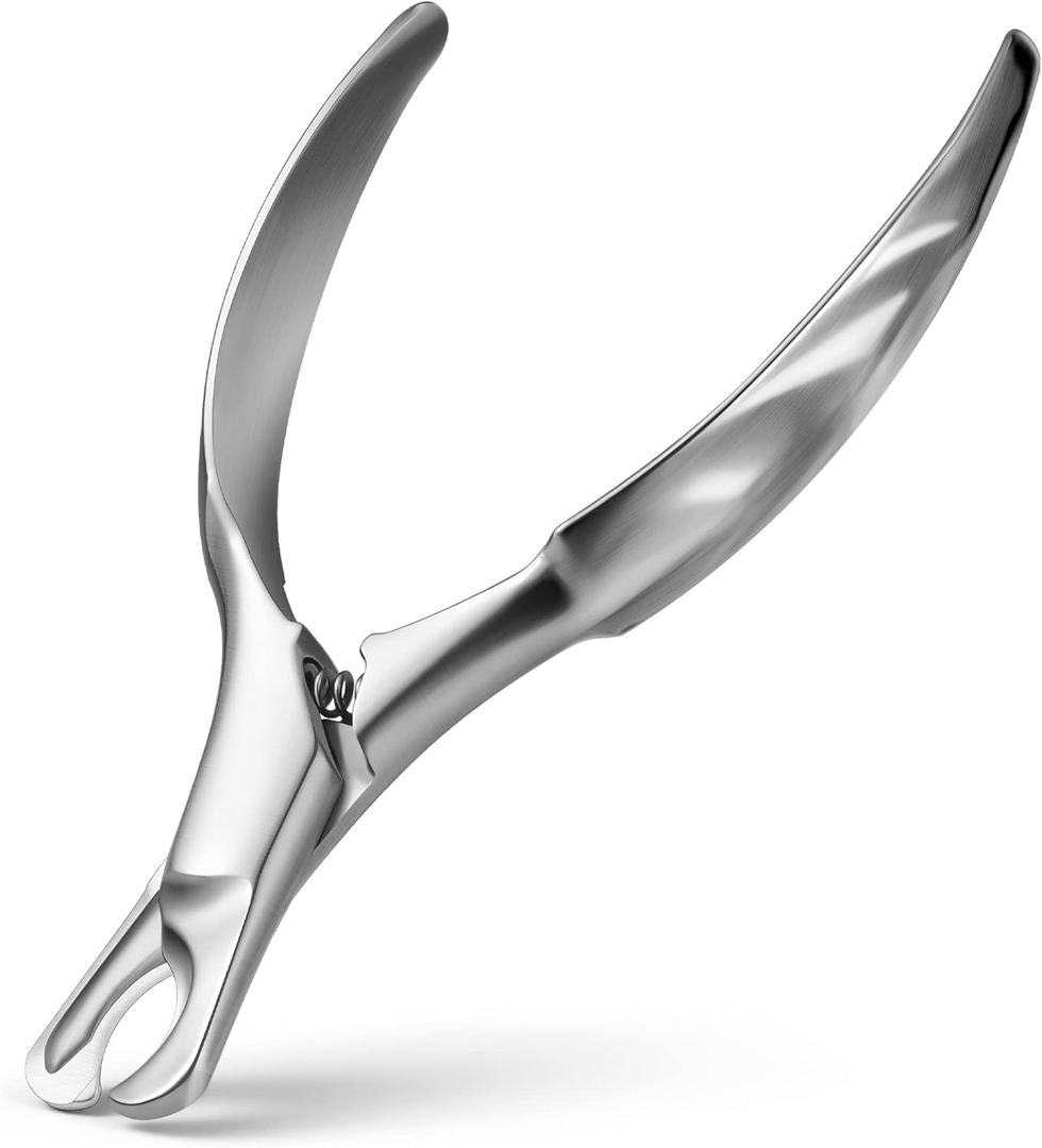 BEZOX Pet Nail Clippers, Whole Stainless Steel Cat Claw Trimmer with Anti Slip Handle, Autoclavable Small Dog Nail Clipper Cutters - Silver