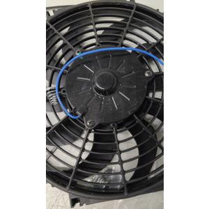 BLACKHORSE-RACING 12" Universal Electric Radiator Cooling Fans + Thermostat Relay & Mount Kit