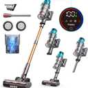 Cordless Vacuum Cleaner 550W/45Kpa, Stick Vacuum Cleaners 60 Mins Max Runtime with Charging Dock, Self-Standing Handheld Vacuum With Touch Display, 6-in-1 Vacuum Cleaner For Carpet/Hard Floor/Pet Hair