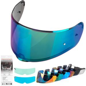 XINGWU Motorcycle Helmet Visor for Sedici Strada 2 Strada 3 LS2 FT2 VECTOR FF801 FF397 with Anti-fog Rainproof Helmet Film Face Shield Motorcycle Helmet Accessories Visor Replacement (Colorful)