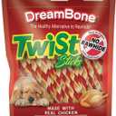 DreamBone Twist Sticks, Made With Real Chicken, Rawhide-Free Chews for Dogs, 50 Count (9.7 Ounce (Pack of 1), Best by November 26,2025