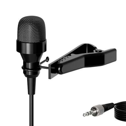 J K Pro Condenser Lavalier Lapel Microphone MIC-J 017 Compatible with Sennheiser Wireless Transmitter - Noise Cancelling Mic