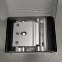 Home Security Door Lock, 2 Pack Childproof Door Reinforcement Lock with 3 Inch Stop Withstand 800 lbs for Top Front Inward Swinging Door, Upgrade Flip High Night Lock to Defend Your Home Kids (Silver)