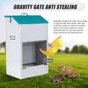 Automatic Dog Feeder for Large Dogs Outdoor 50Lbs Dog Food Dispenser Dog Feeding Station Galvanized Gravity Feeder Pet Feeder for Large Breed (50lbs)
