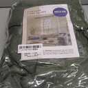 MIULEE Olive Green Privacy Sheer Curtains That Let Light in 84 Inches Long Non-See-Through Semi Sheer Curtain Light Filtering Window Curtains Drapes for Living Room Bedroom 2 Panels Set