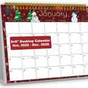 3 x Small Desk Calendar 2026 - Standing 2026 Desk Calendar, Oct.2025 to Dec.2026, 8" x 6", Monthly Flip Desktop Calendar with To Do List, Your Personal Desk Planner with Pocket for Work Home Office