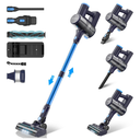 Claesydorn Cordless Vacuum Cleaner, Powerful 6-in-1 Lightweight Stick Vacuum Up to 45mins Runtime with Ultra-Large Capacity Battery, Rechargeable Handheld Vacuum for Hard Floor Pet Hair Home