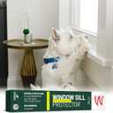 CLAWGUARD Plexiglass Window Sill Protector  Thick Crystal Clear Window Sill Cover & Extender  Window Ledge Protector for Dogs & Cats (35.5in. x 5.25in.)