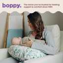 Boppy Nursing Pillow, Safe Ergonomic Breastfeeding & Baby Feeding Support | U-Shaped Ergonomic Design, Softer Cushiony Fill, Machine-Washable & Dryer-Safe Cover - Green Sage Leaf