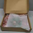 6 Sets Christmas Whisk Baking Supplies Gifts Sets Include Stainless Steel Whisk, Greeting Card, Snowfall Pine Branch, Plaid Towel, Rope for Xmas Neighbor Employee Stocking Stuffer Cooking (8 Inch)